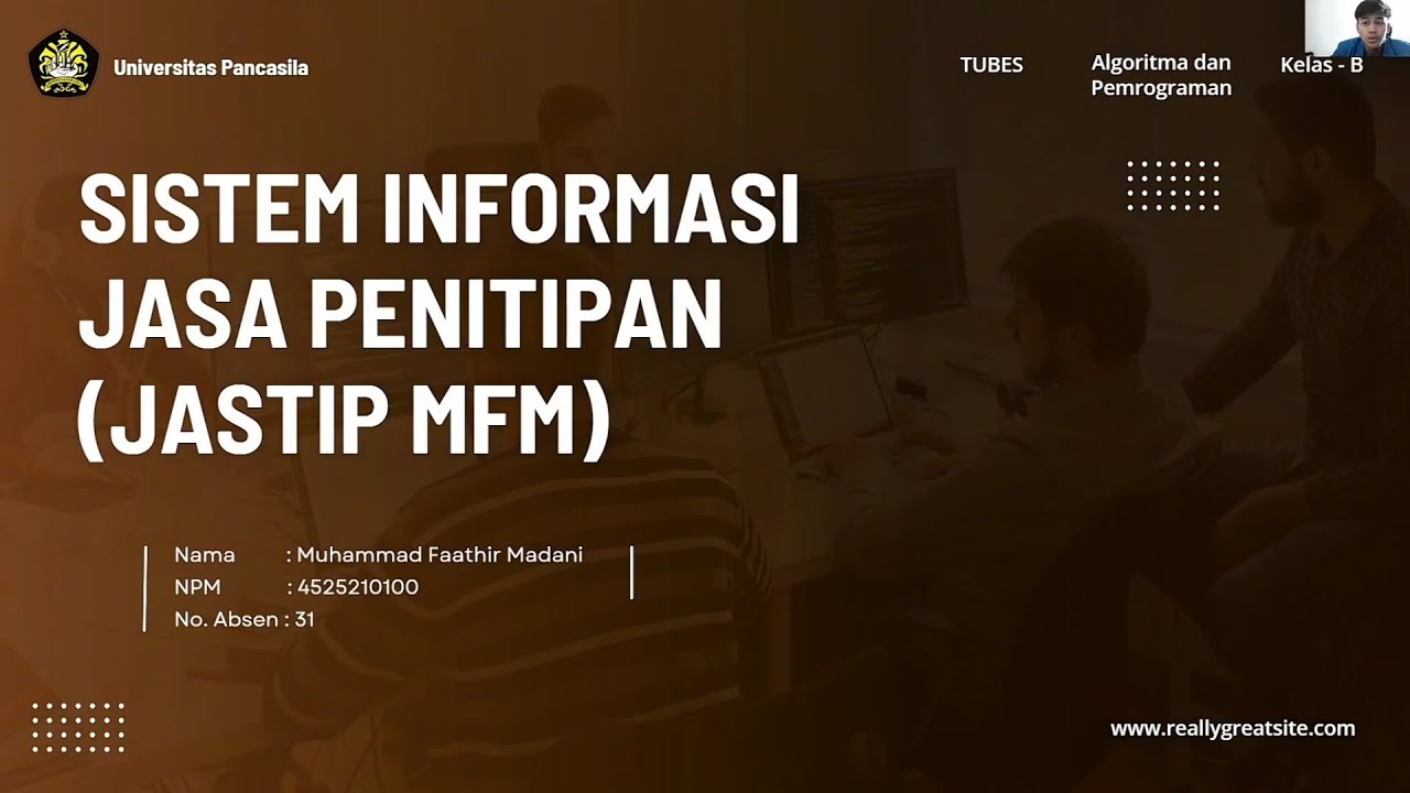 Tugas Besar Algoritma dan Pemrograman SI - Jasa Penitipan 4525210100 Muhammad Faathir Madani