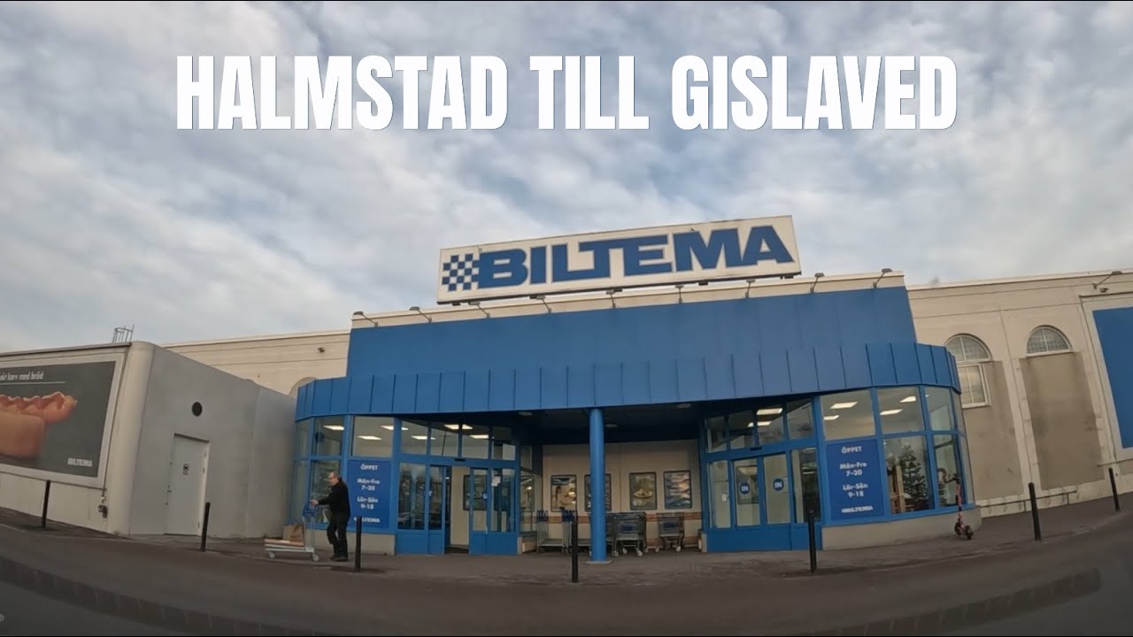 Kör från Halmstad, Halland till Gislaved, Småland
