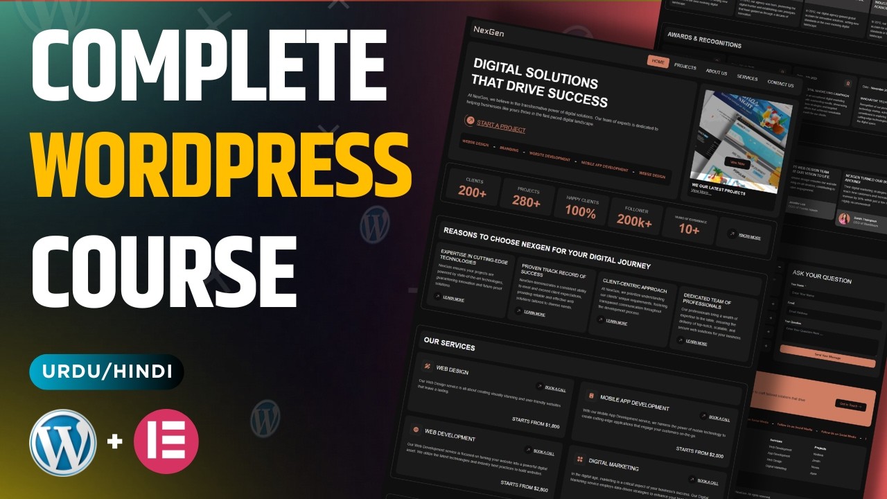 Wordpress Full Course 2026 | Wordpress Tutorial for Beginners