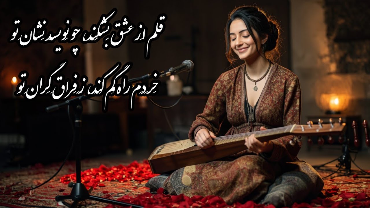 قَلَم اَز عشق بِشکَنَد، چو نِویسَد نِشانِ تو/ خِرَدَم راه گُم کُنَد، زِ فِراقِ گِرانِ تو