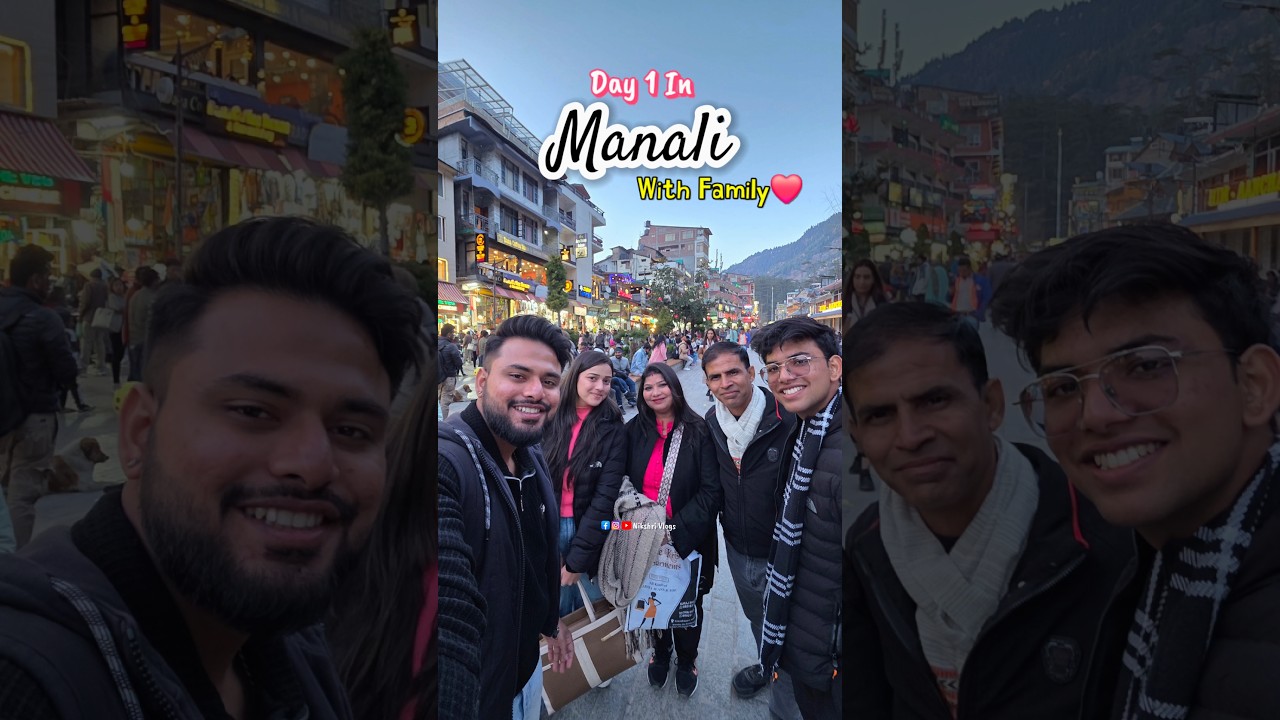 Day 1 In Manali With Family❄️❤️ Hotel Room Tour😍 #minivlog #travel #manali #trip #travelvlog #shorts