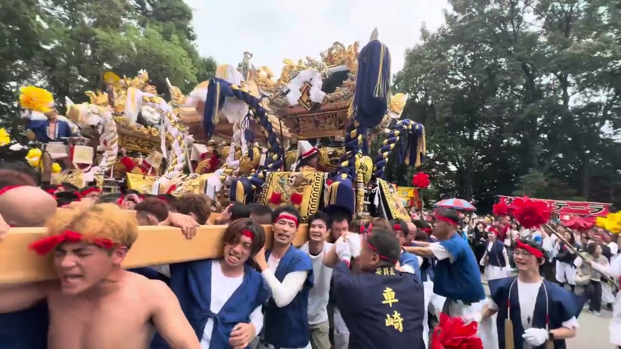播州秋祭り高岳2025.10.12 3台練り 車崎＆東今宿＆田寺