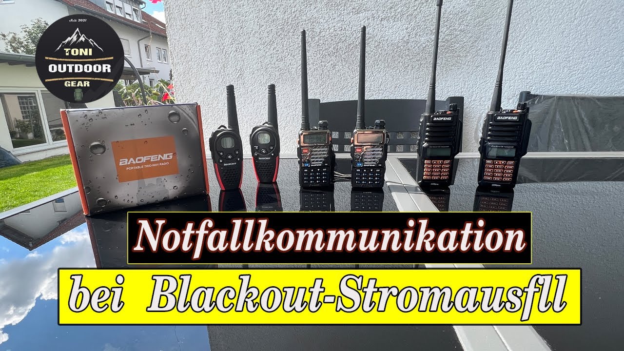 Notfallkommunikation bei Blackout - Stromausfall Baofeng UV-9R Plus