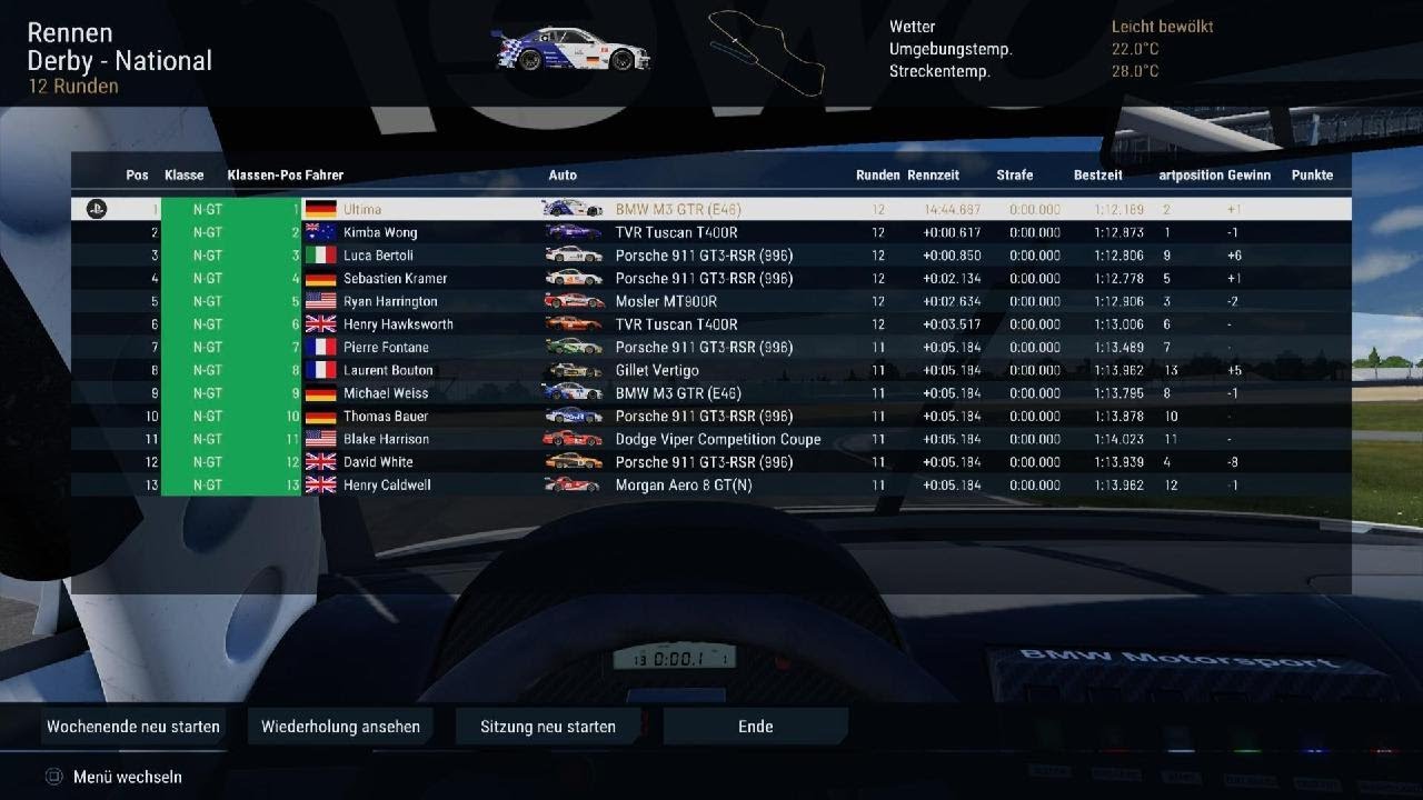 Project Motor Racing N-GT World Championship 3 BMW GTR