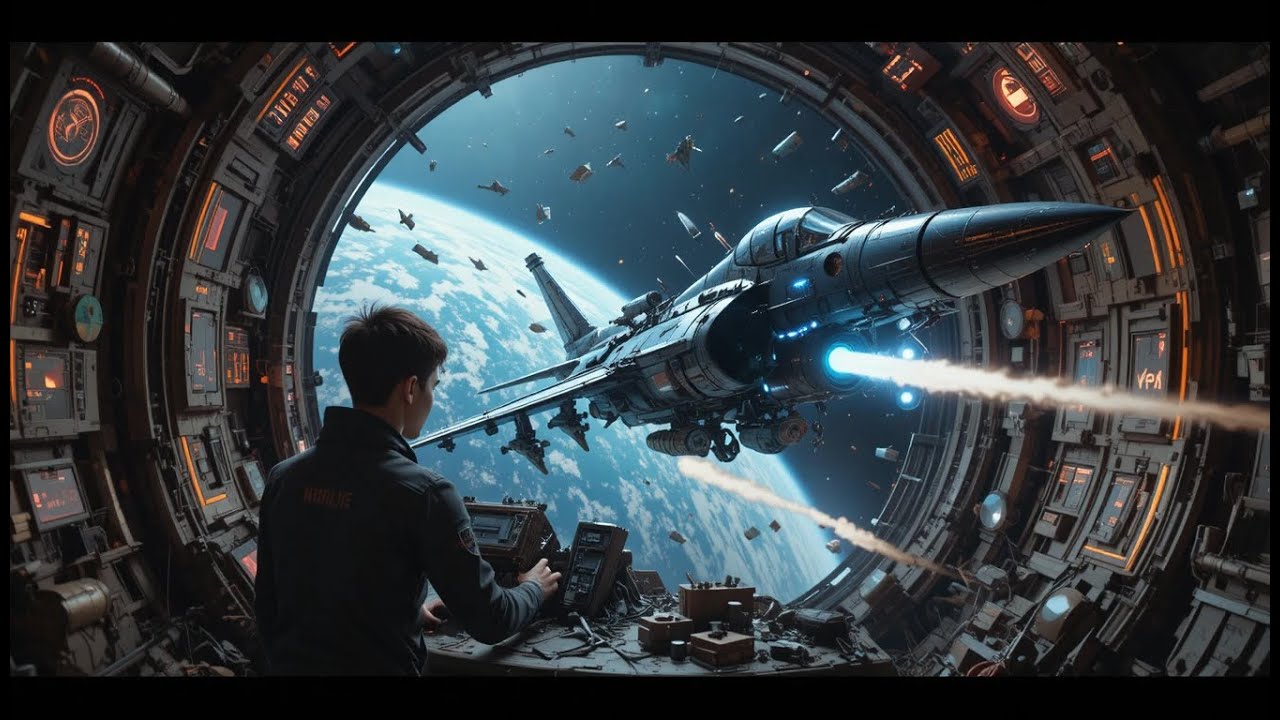 Exiled To Orbital Junkyard At 16,He Built Scrap Fighter Jet Everyone Mocked—Until The Fleet Came HFY
