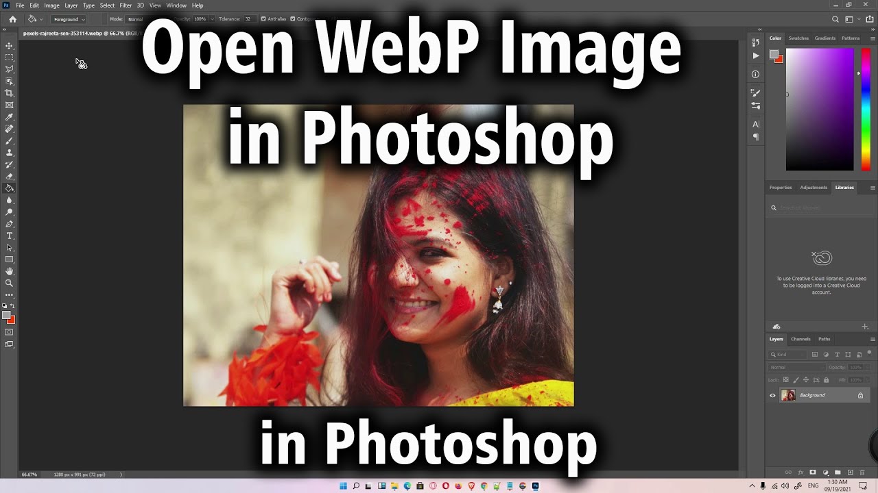 How to Open or Save as WebP Image Files in Adobe Photoshop