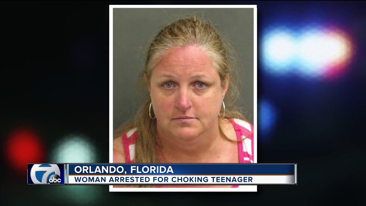 Woman arrested for choking teenager At Disney World