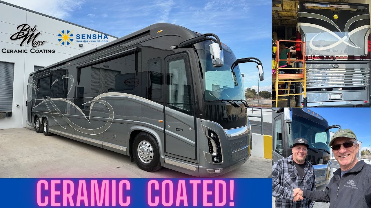 Керамическое покрытие для автодома на нашем автобусе Newell Coach от Bob Moses Ceramic Coating, Л...