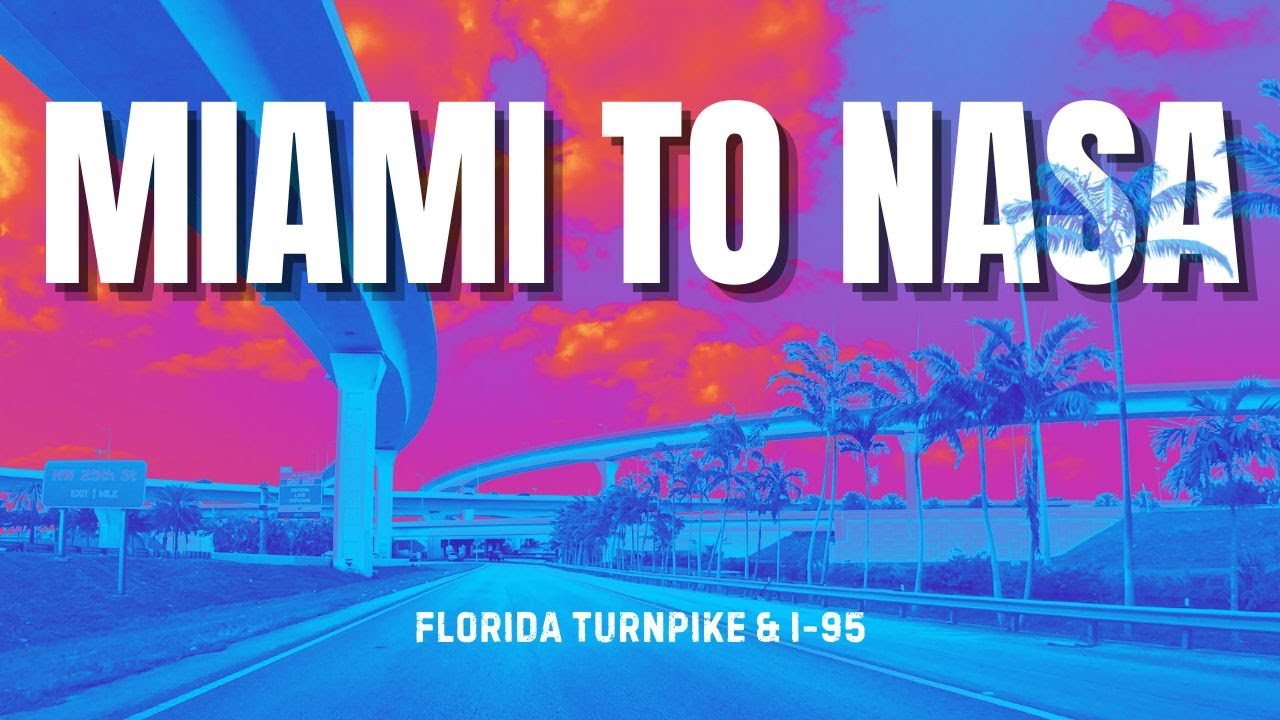 Miami to Titusville: Florida Turnpike & I-95 Dashcam Drive (2025)