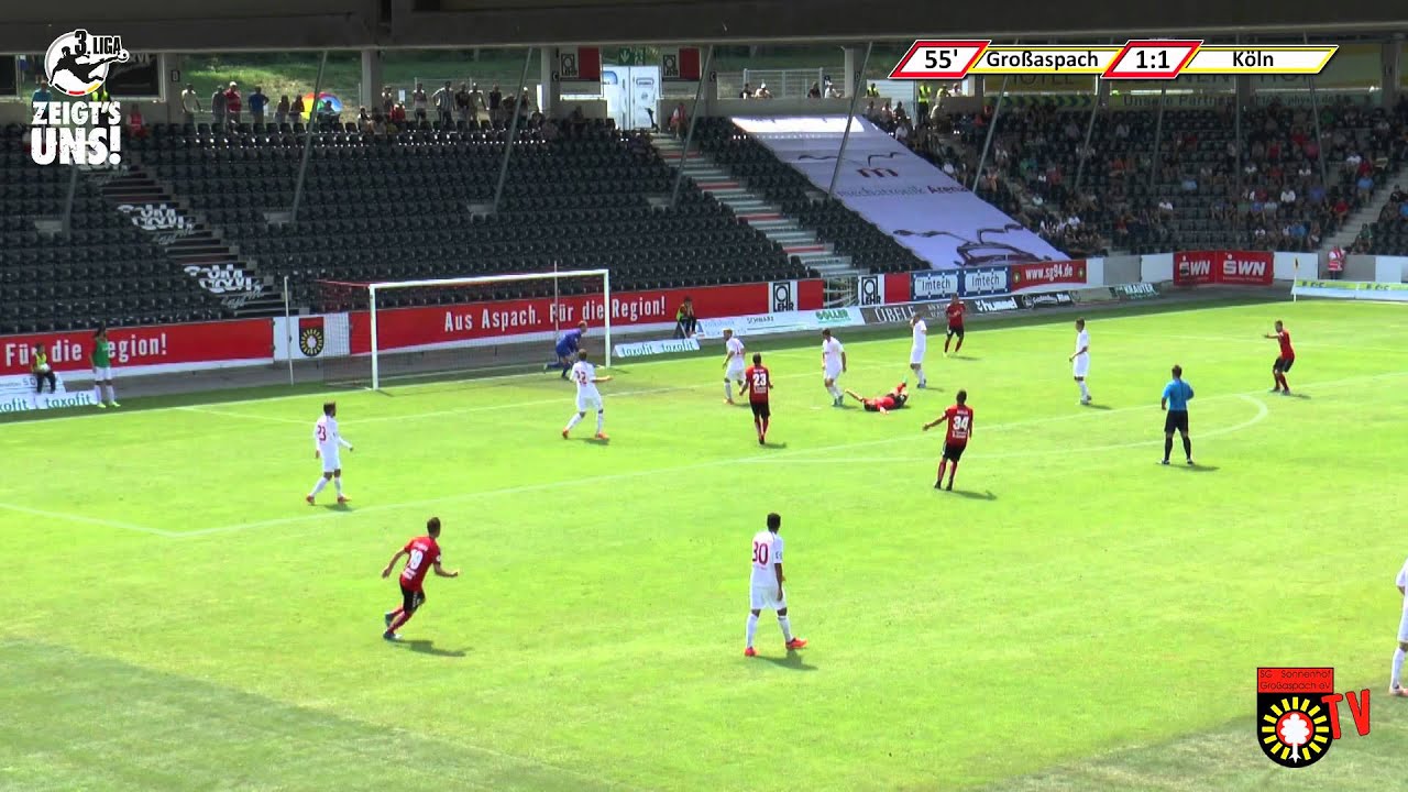 1. Spieltag: SG Sonnenhof Großaspach gegen SC Fortuna Köln - Das Spiel