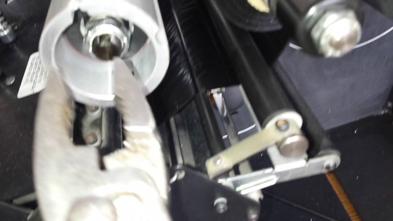 Zebra Printer service: ribbon take up spindle clutch/ tensioning adjustment.