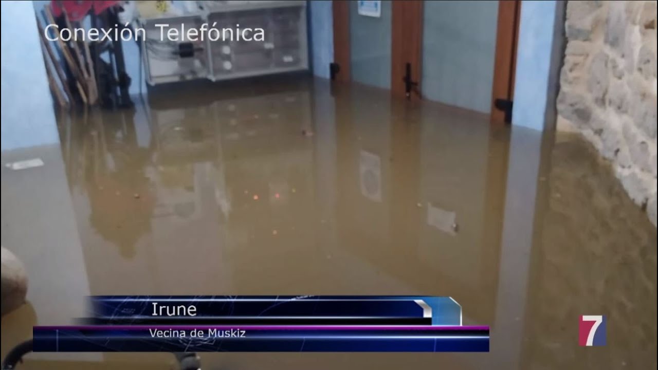 6 familias incomunicadas por las inundaciones en Muskiz