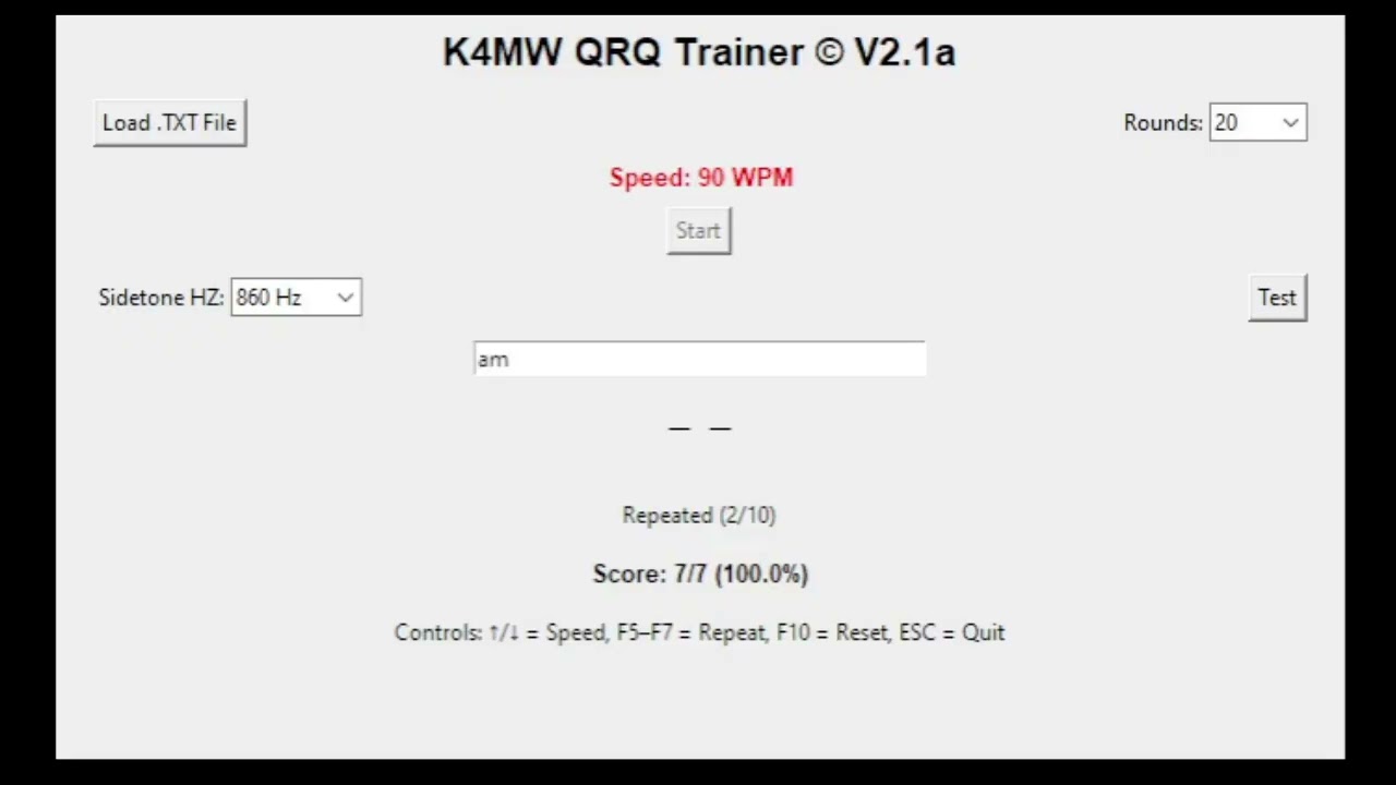 90wpm Morse Code copy - 2 letter words #qrqcrew #morsecode