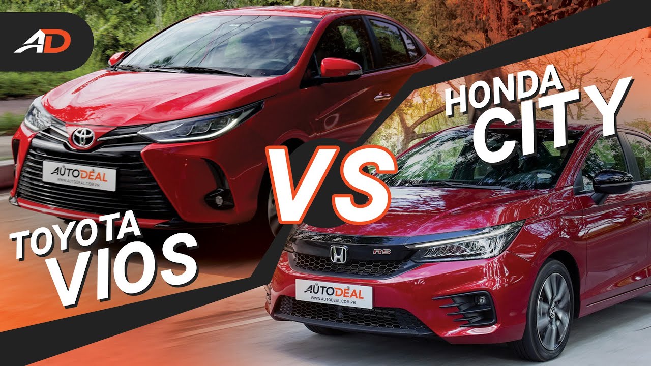 2021 Toyota Vios G vs 2021 Honda City RS - AutoDeal Comparo