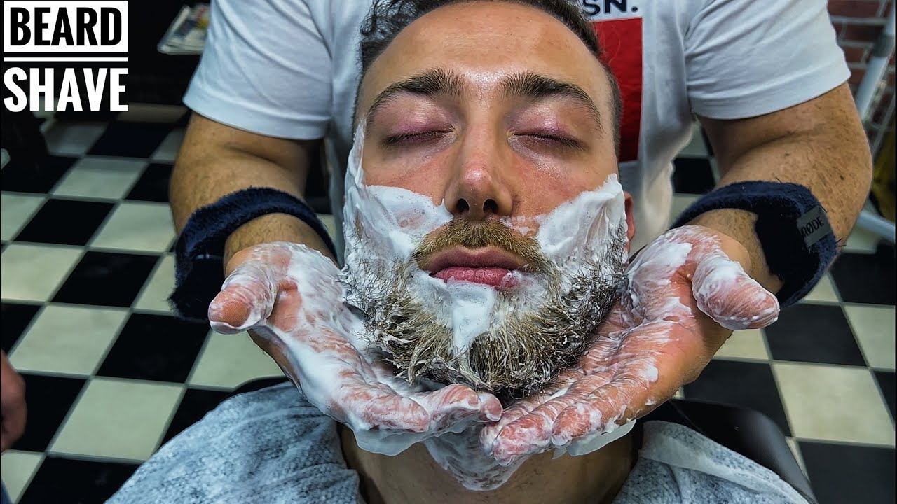 [ SLEEP ] SHAVİNG BEARD AND MUSTACHE ASMR | HEAD MASSAGE