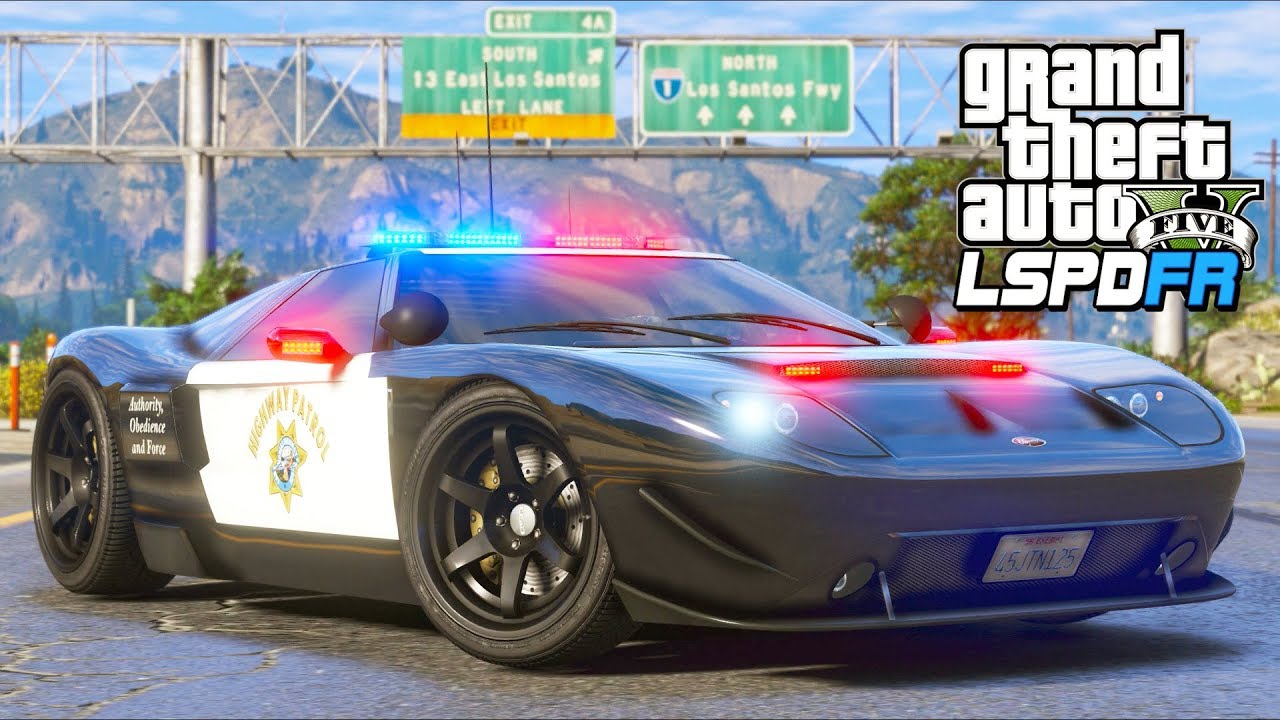 GTA 5 Mods - INSANE Drive-By Chase in a Police Bullet GT!! (LSPDFR Gameplay)