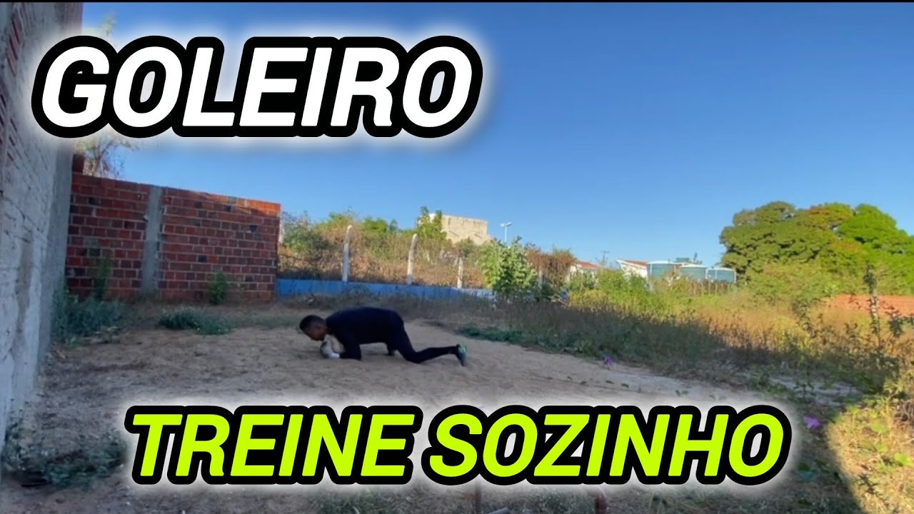 Como treinar sozinho - treino de goleiro na parede 