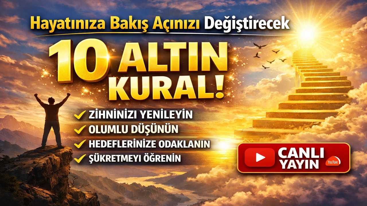 LIVE 🔴 Hayatınıza Bakış Açınızı Değiştirecek 10 Altın Kural