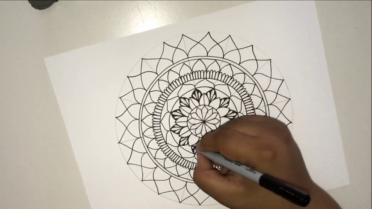 Como hacer mandalas: Formas basicas para principiantes | How to make Mandalas Basic Shapes