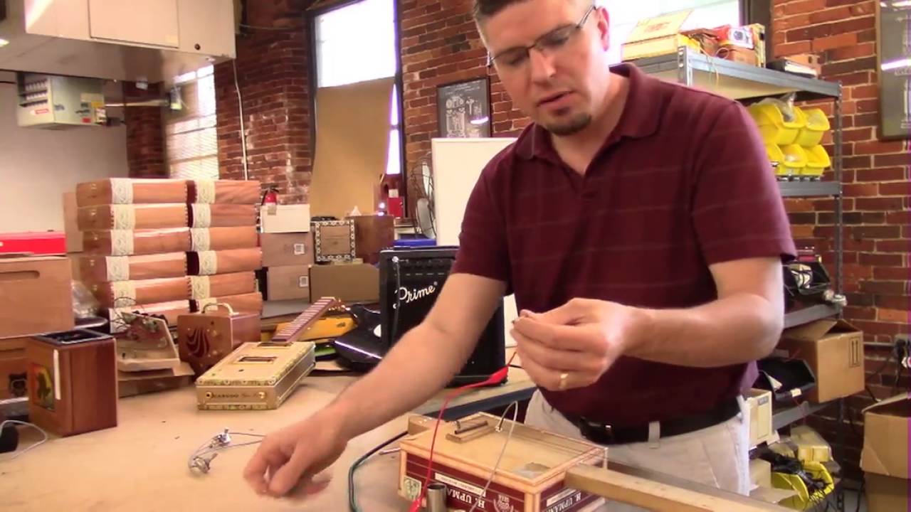 Cigar Box Nation TV (6/21/16) - How to use Capacitors with Piezos in Cigar Box Guitars