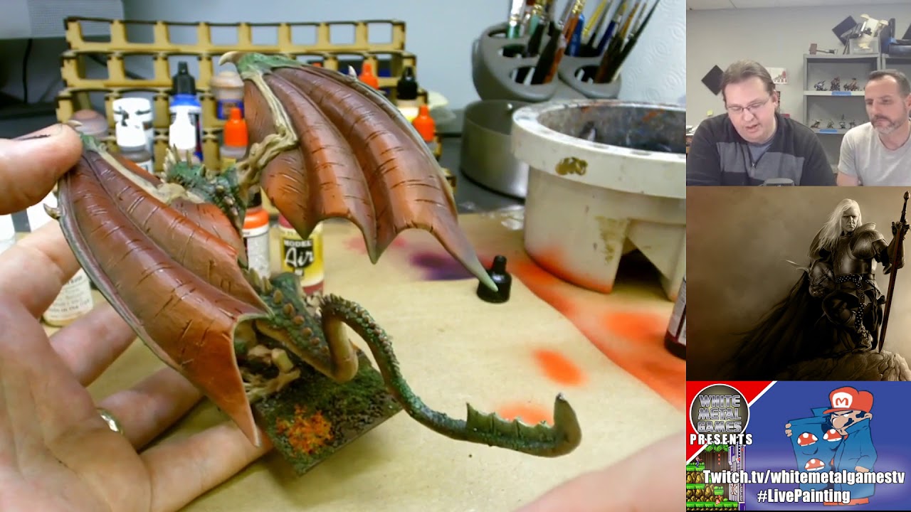 Painting Touch Ups: Wood Elf Dragon