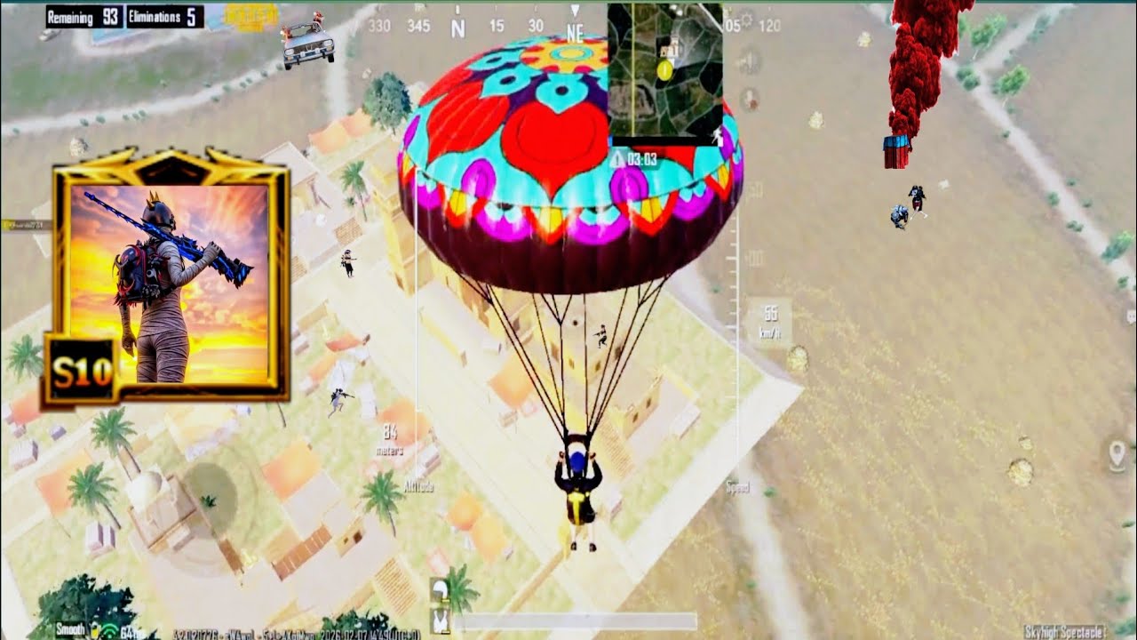 Wow!!😘 NEW BEST LOOT GAMEPLAY in SKYHIGH SPECTACLE MODE🔥🔥 PUBG Mobile - PUBG mobile  