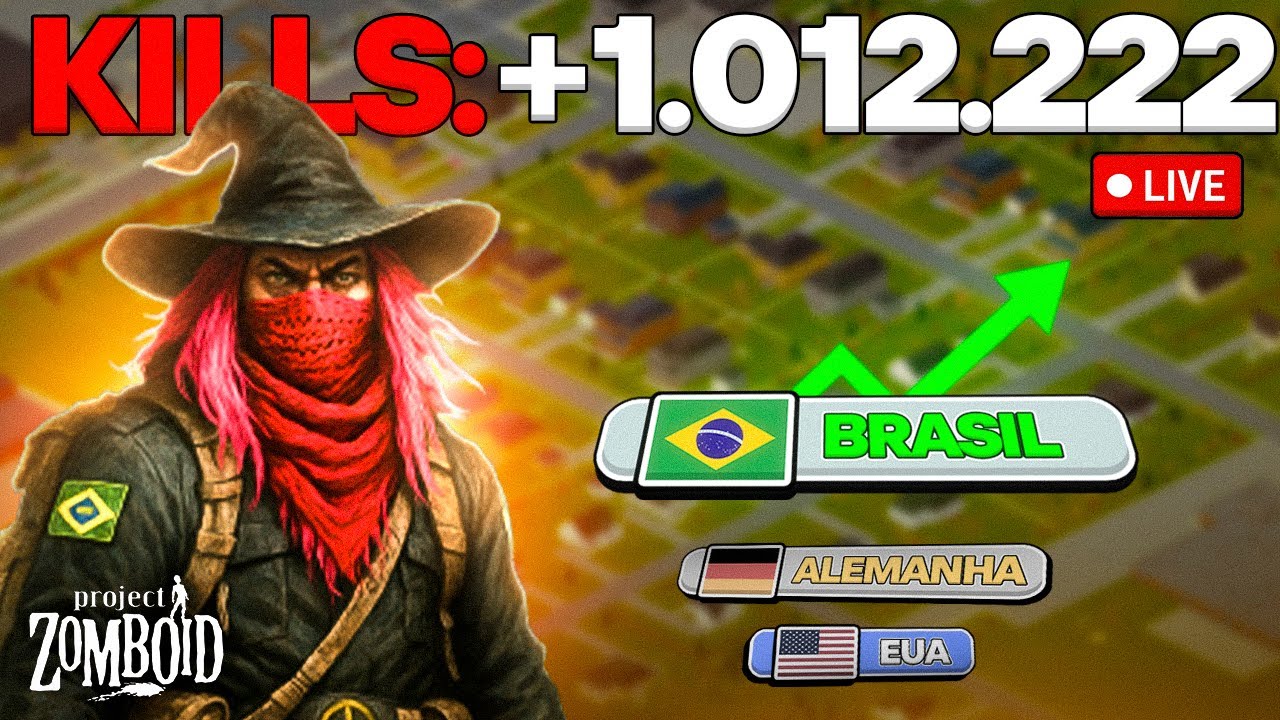 🔴 AO VIVO | 1.012.222 KILLS  7 anos de Sobrevivência | O MUNDIAL DE ZOMBOID 🇧🇷