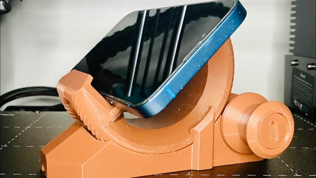 3d Printing adjustable smart phone holder Pt2￼