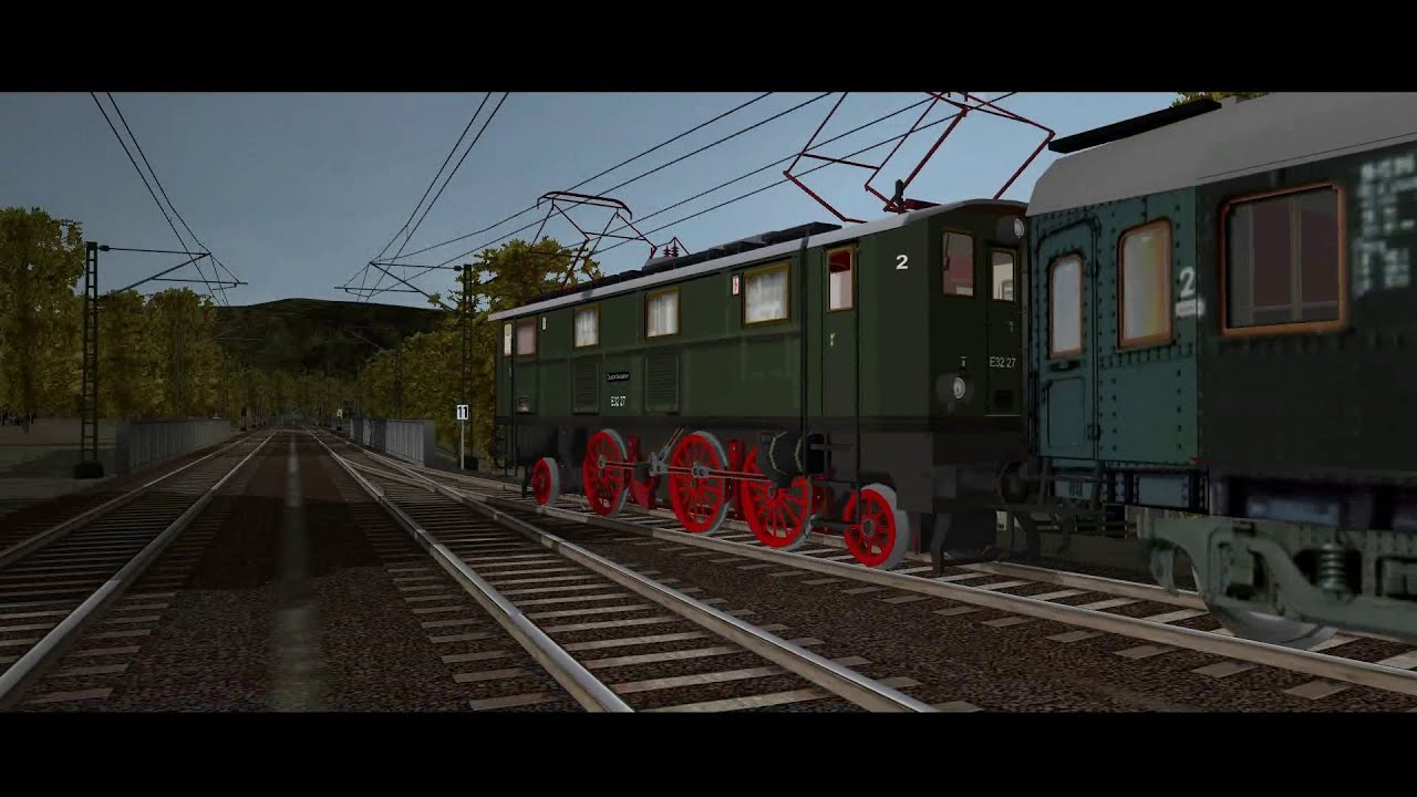 MSTS OpenRails DB E32 und Hechte von Andernach nach Remagen