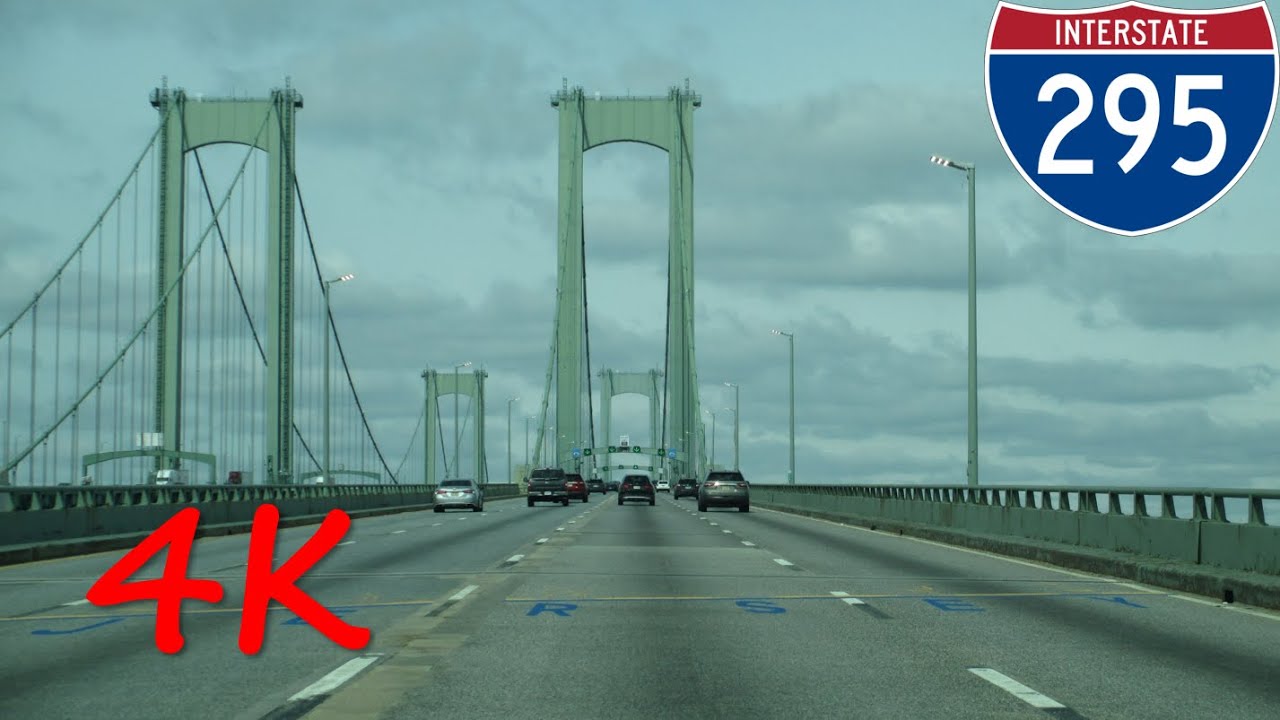 ⁴ᴷ Delaware Memorial Bridge south/westbound [4K VIDEO]