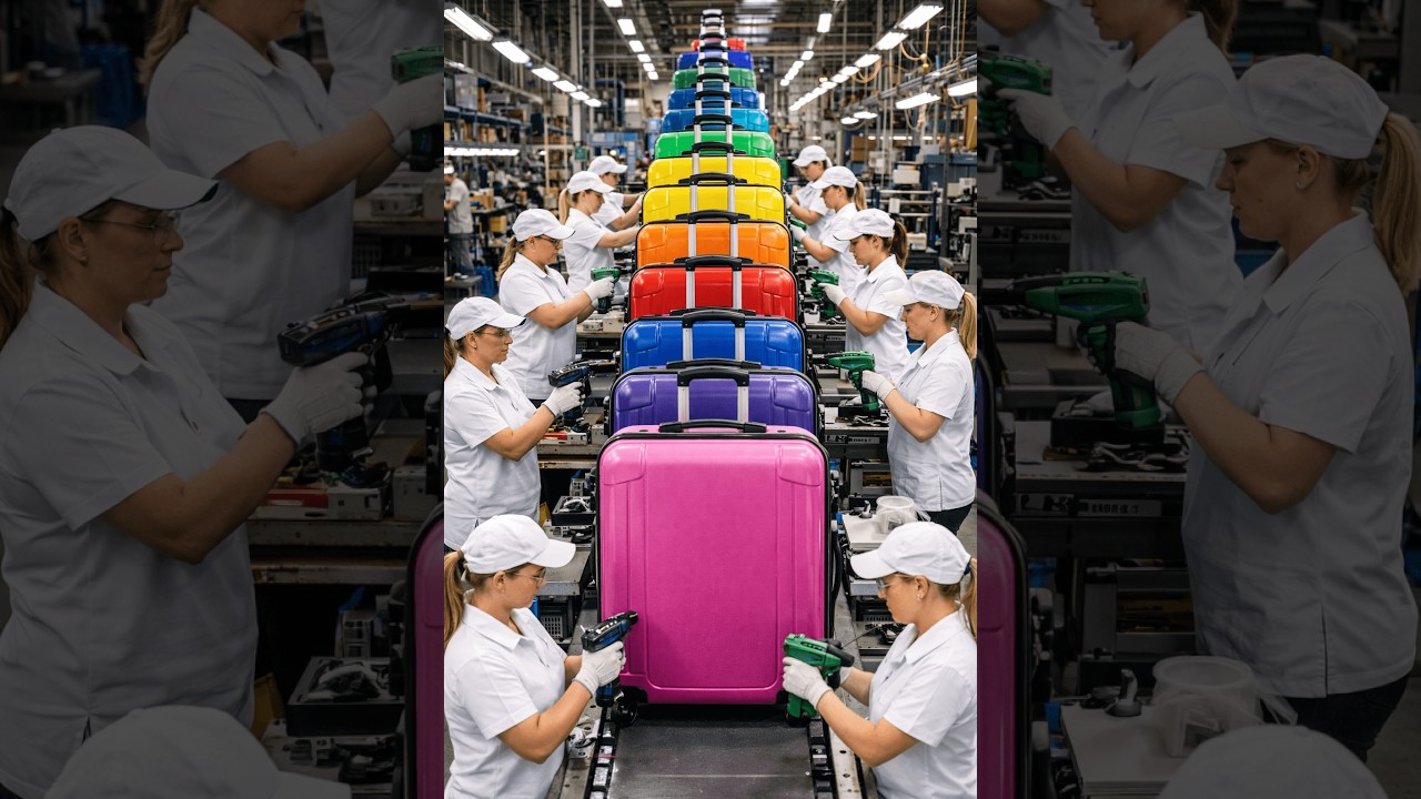 'm surprised by the suitcase manufacturing process in the US. The entire process.