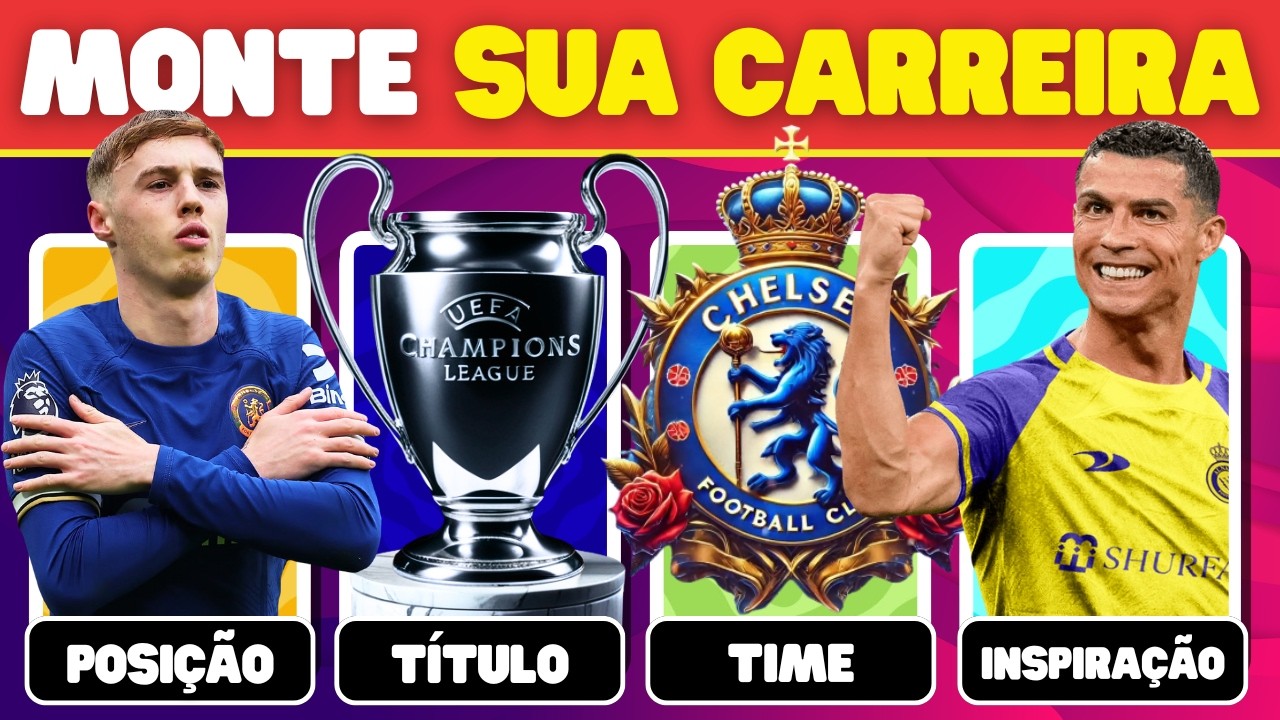 ⚽🏆 MONTE SUA CARREIRA DOS SONHOS | RUMO AO ESTRELATO | FUTEBOL QUIZ