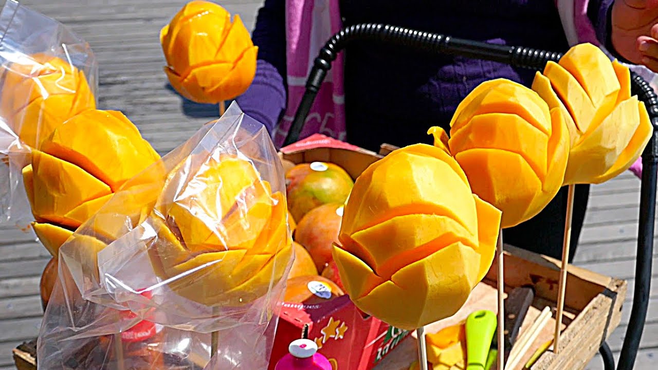 New York City Street Food - Mango Flower with Chili