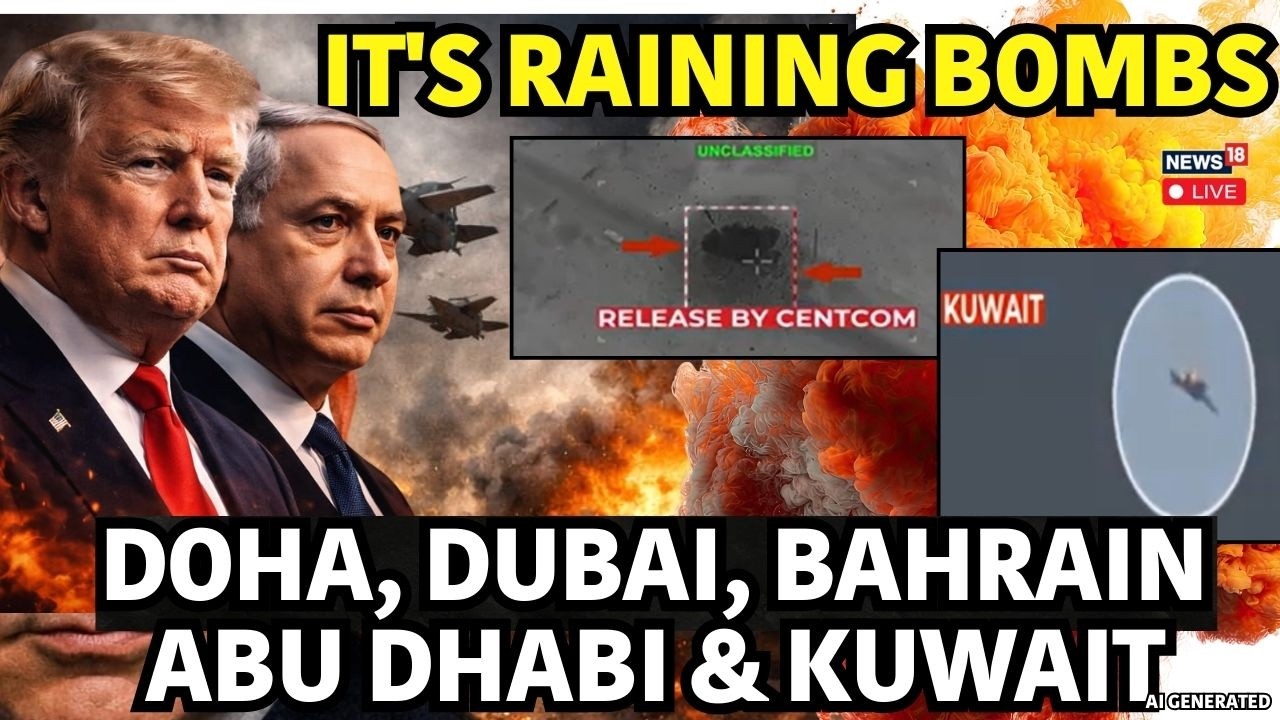 SKY ON FIRE! Dubai, Doha & Abu Dhabi Under Massive Iranian Missile Attack LIVE | Total Escalation