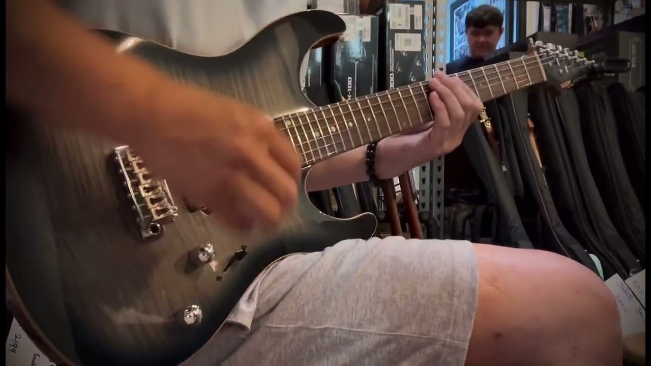 Sound check ... SQOE SEIB998 HSH BLS in Denim Blue Electric Guitar #sqoeguitars