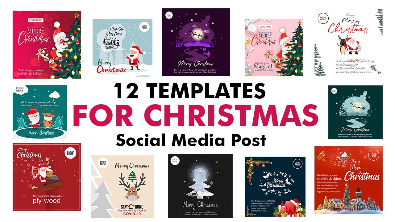 Merry Christmas 2020-2021 || Christmas Social Media Post Design || Christmas WhatsApp status