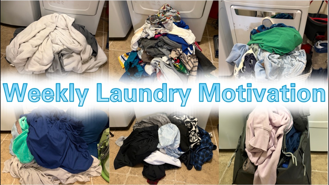 NEW WEEKLY LAUNDRY MOTIVATION | LOADS OF LAUNDRY IN THREE DAYS | WASHING SHEETS & LOADS OF CLOTHES