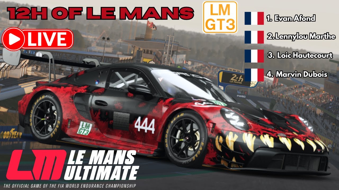 12H Le Mans | GT3 | Avec : Evan-Krypt-Marvin | Chill