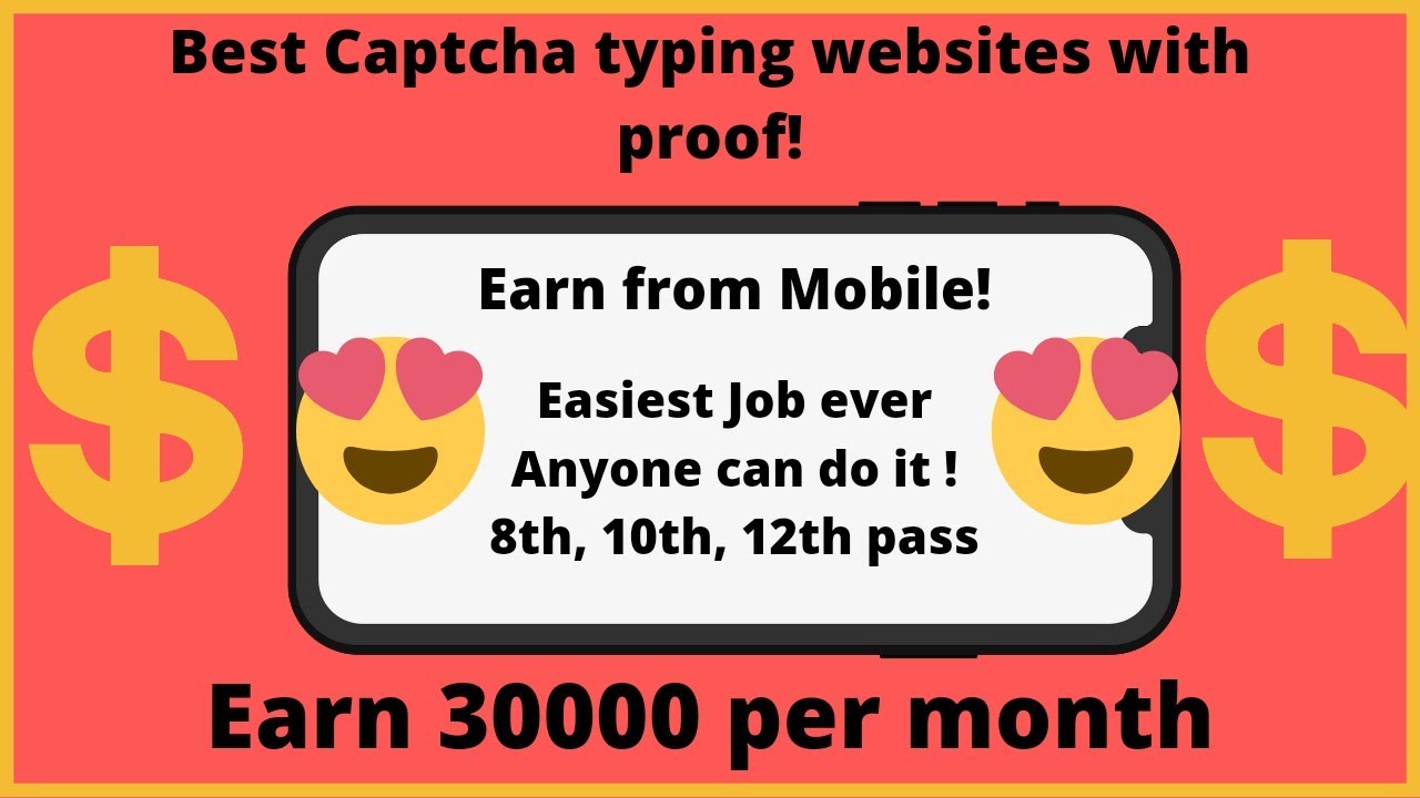 Earn 30000 per month Captcha entry jobs daily payment | Best Legit Captcha typing websites| Level Up