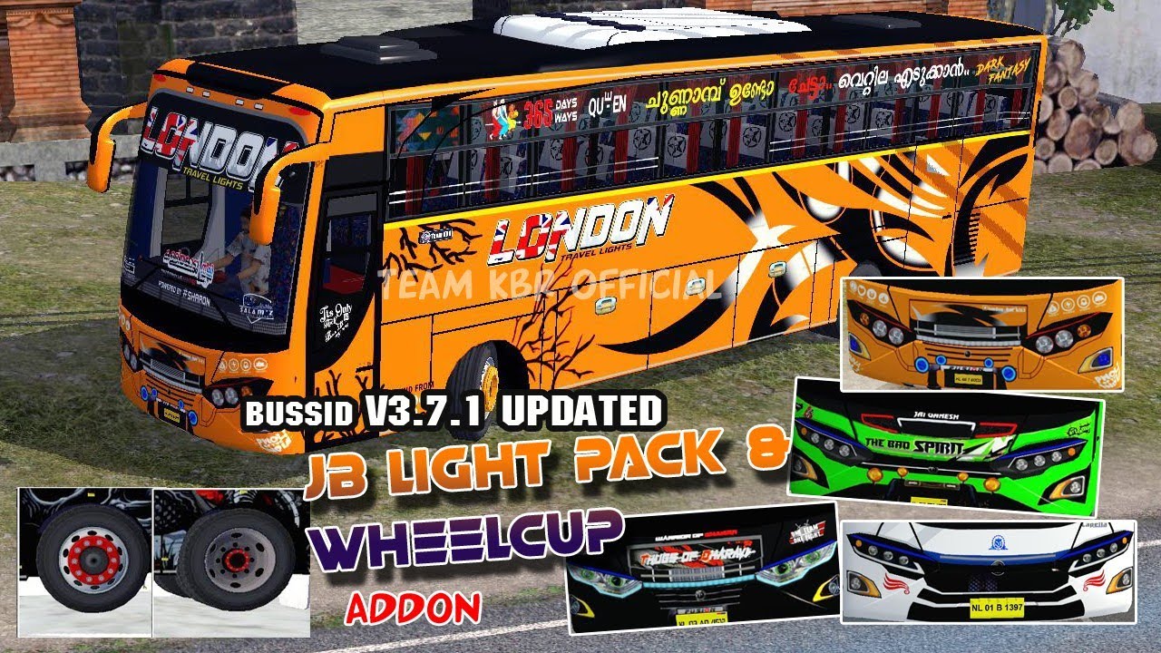 BUSSID v3.7.1 | Headlights & Wheel pack | Addon Release | Team KBR