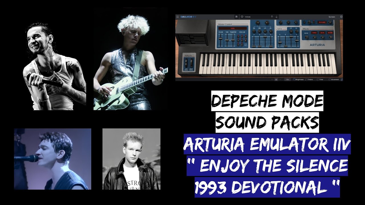 Depeche Mode '' Enjoy The Silence Devotional 1993 - 94  '' DM Sample Packs Arturia Emulator IIV