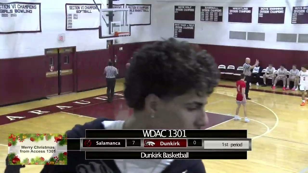Dunkirk vs Salamanca Varsity Basketball Dec 16th 2025