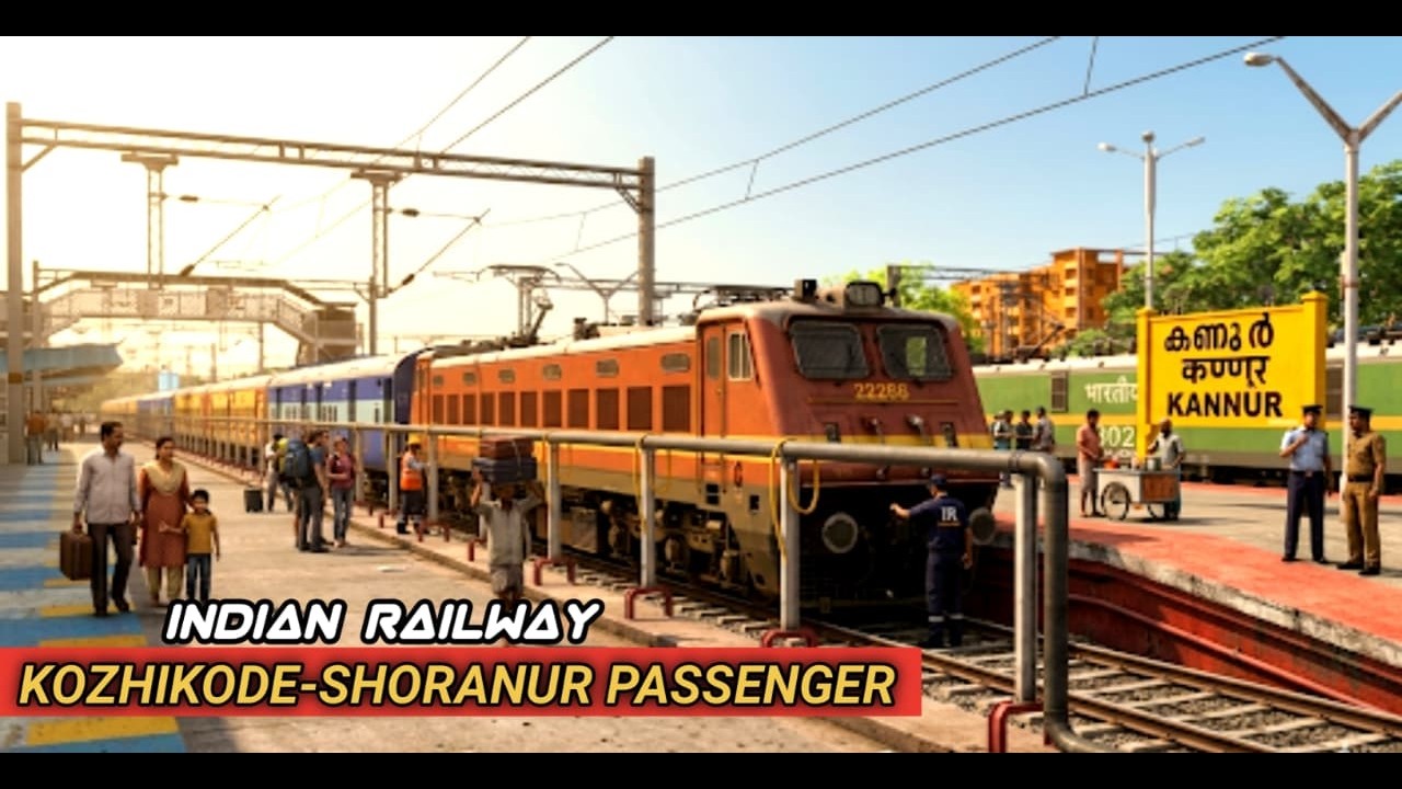 56600 KANNUR - SHORANUR PASSENGER LIVE RAILWORKS #indianrailways #railworks #simulator #gaming #live