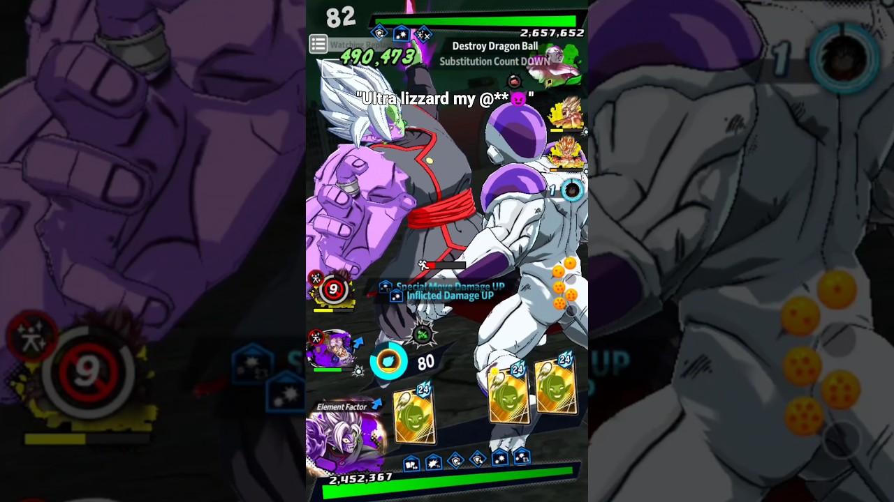 «ULTRA Полуиспорченный Фьюжн Замасу, приготовленный ULTRA Фриза💀💥» (Dragon Ball Legends) 
