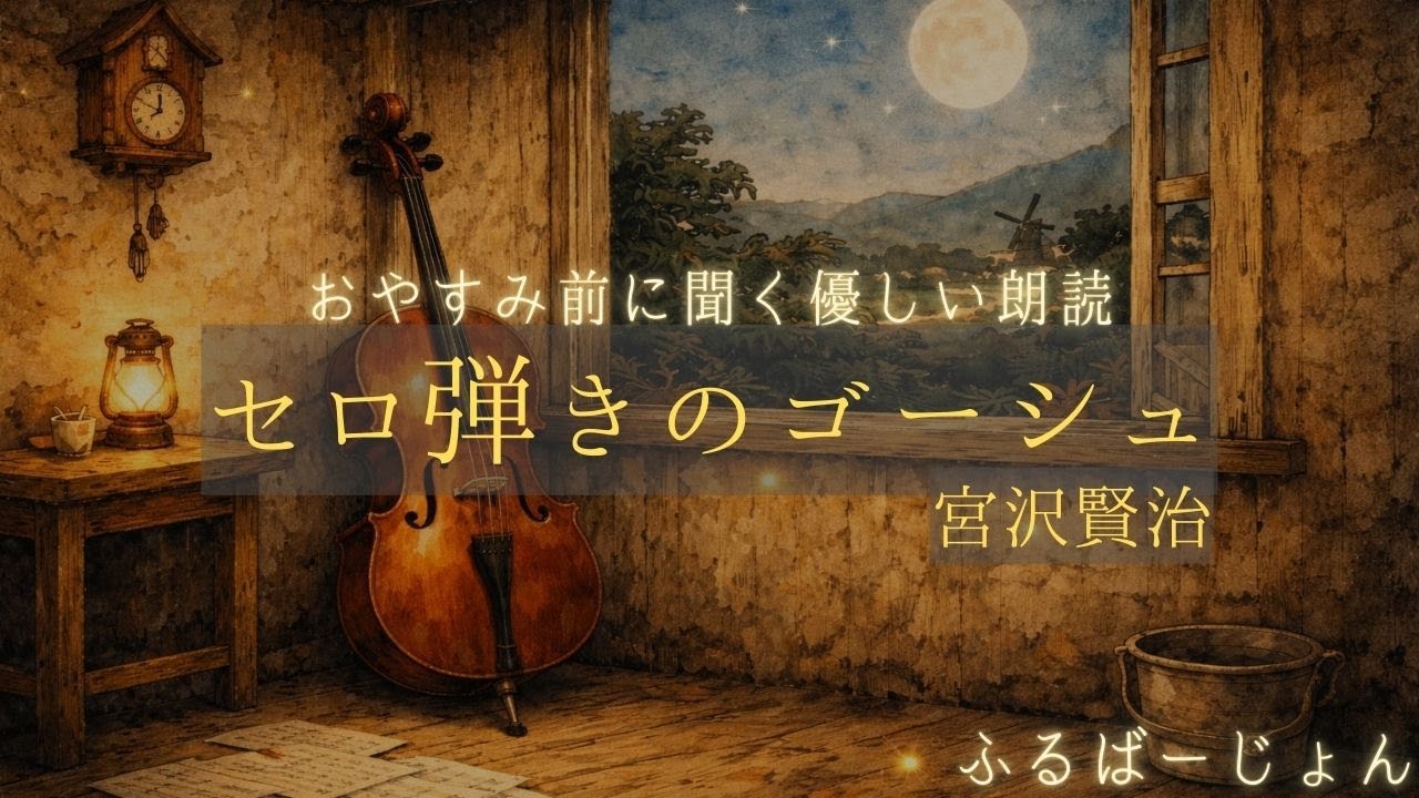 【朗読】セロ弾きのゴーシュ　宮沢賢治（ふるばーじょん）