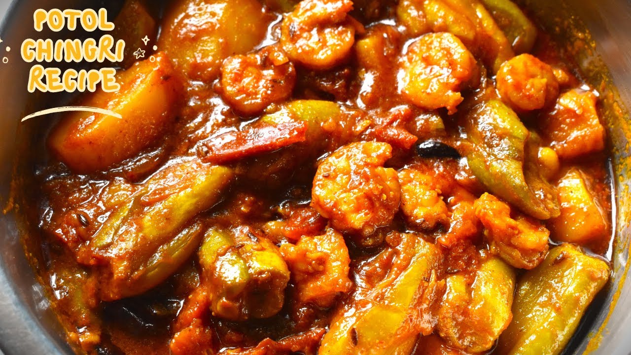 Onushthan Barir Moto Potol Chingri Recipe - পটল চিংড়ি - Easy Step-by-Step