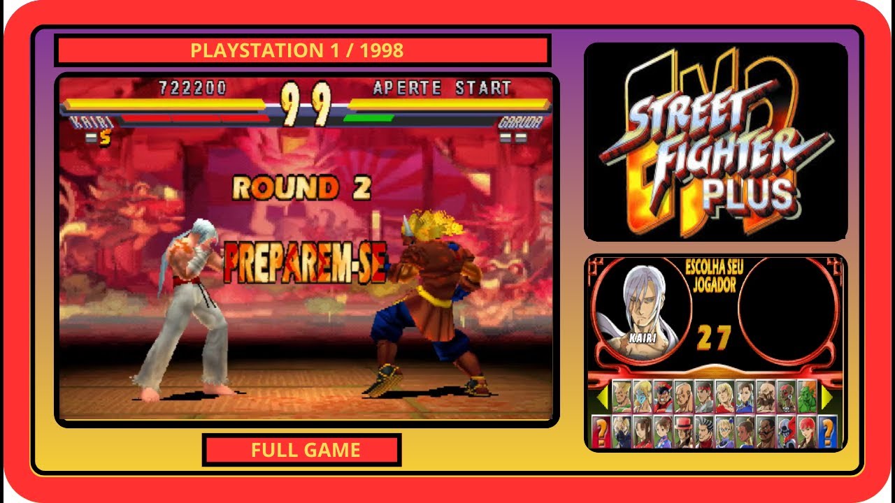 STREET FIGHTER EX2 PLUS - [ PS1 / 1998 ]  - 💥KAIRI💥 FULL GAMEPLAY