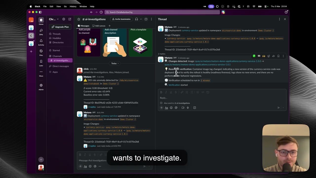 Metoro Guardian - AI Kubernetes Deployment Verification