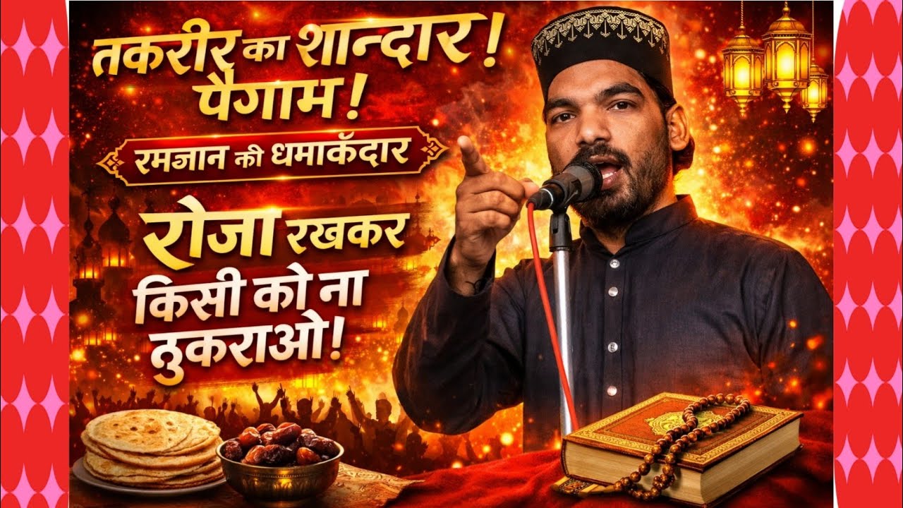 तकरीर का शानदार पैगाम रमजान की धमाकेदार तकरीर रोजा रखकर किसी को न ठुकराओ😱🫡🥰