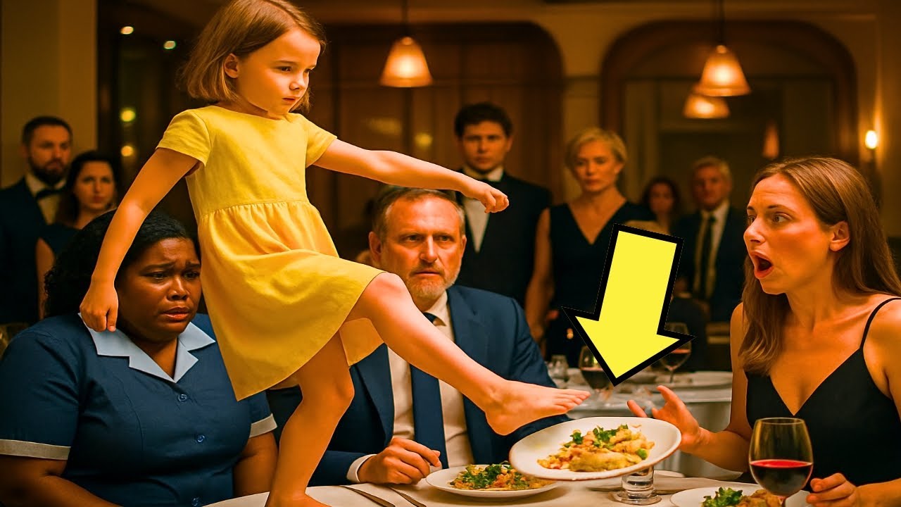 TODOS SE BURLABAN DE LA ESPOSA DEL MILLONARIO, PERO CUANDO SU HIJA SE SUBE A LA MESA…